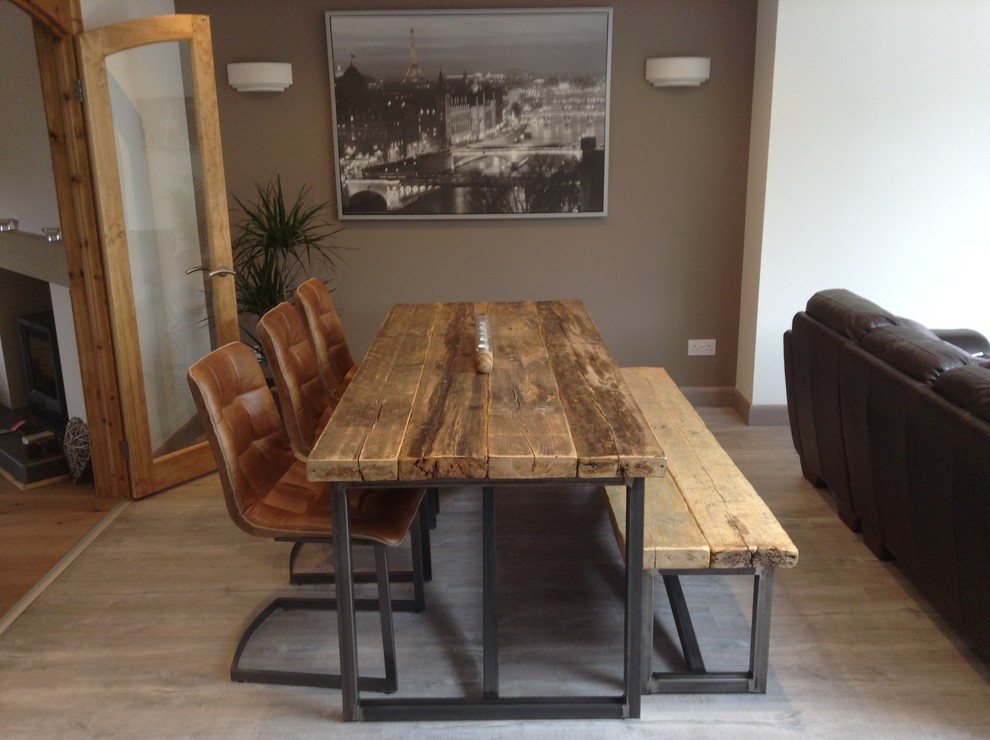 Example of an urban dining room design in Cheshire