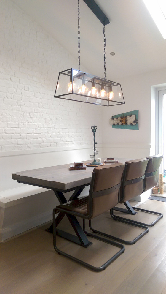 Industrial Style Reclaimed Wood Metal Cross Leg Base Table Industrial Dining Room Cheshire By Reclaimed Bespoke Houzz