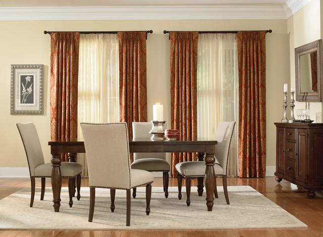 Inspired Drapes From Budget Blinds - Traditional - Dining Room - Orange  County - by Budget Blinds | Houzz IE