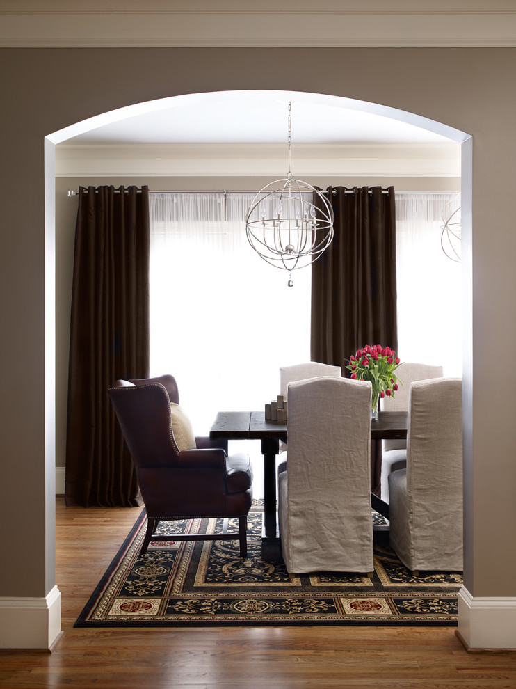 Interior Design Atlanta GA Masculine Townhome Transitional Dining