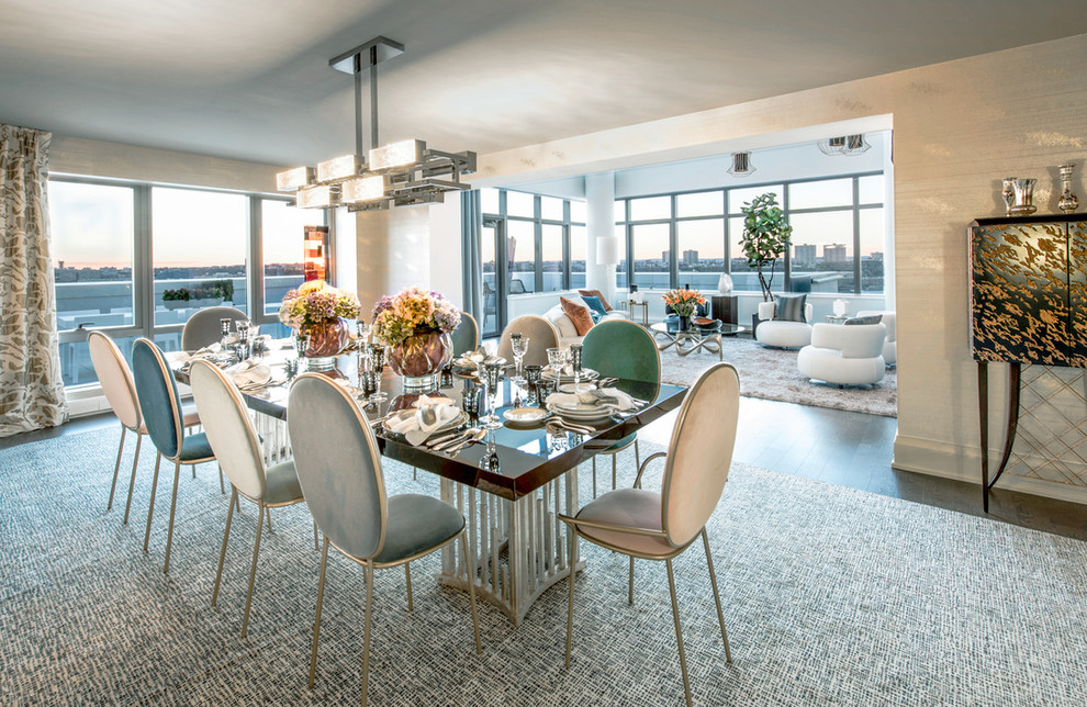 Contemporary dining room in New York.