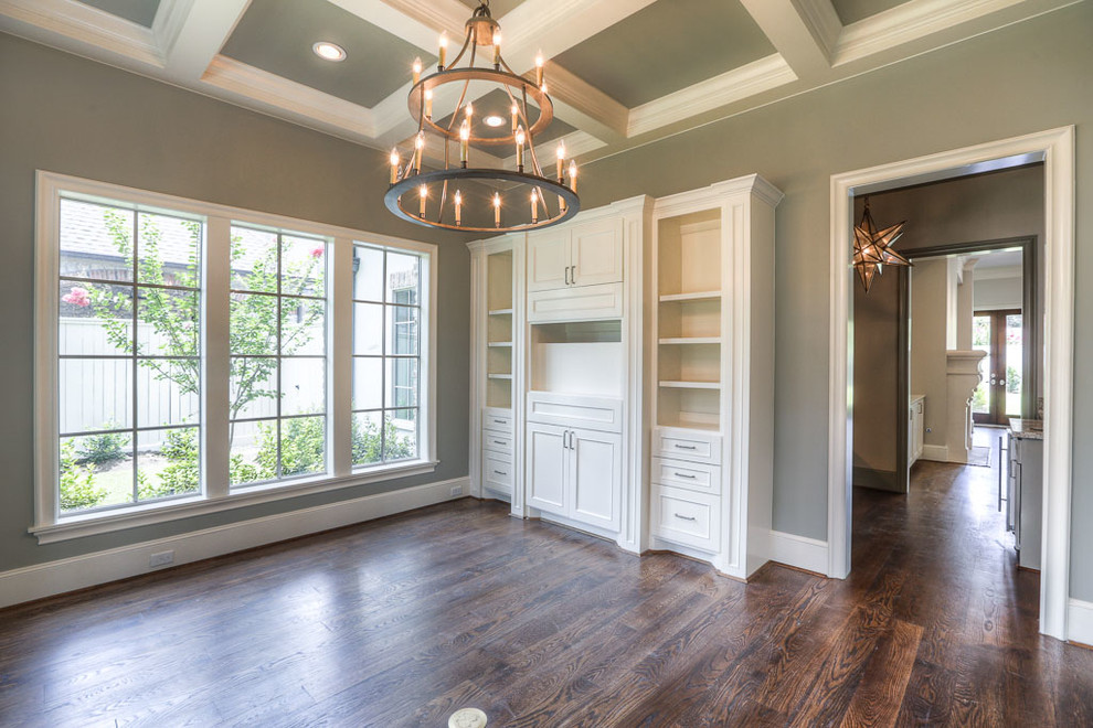 Inwood Rustic Dining Room Houston by Michalson Builders, Inc