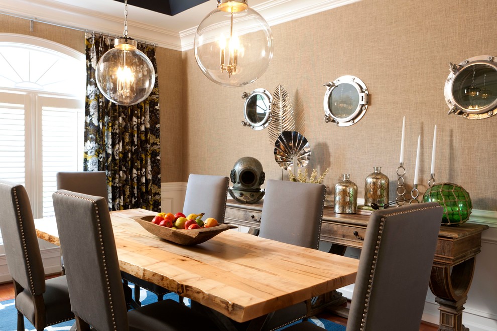 Inspiration for a contemporary dining room remodel in Atlanta