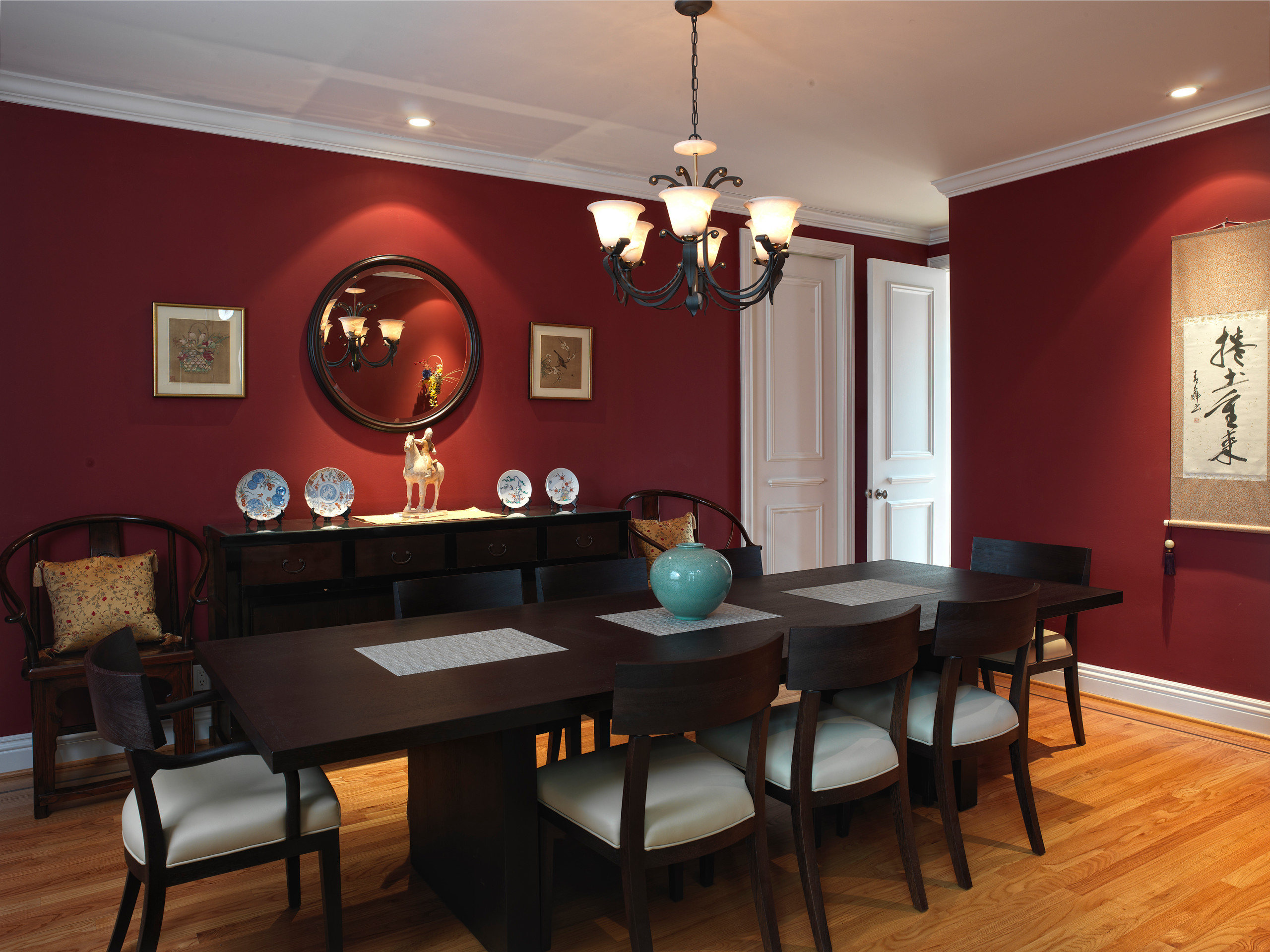 red dining room decor ideas