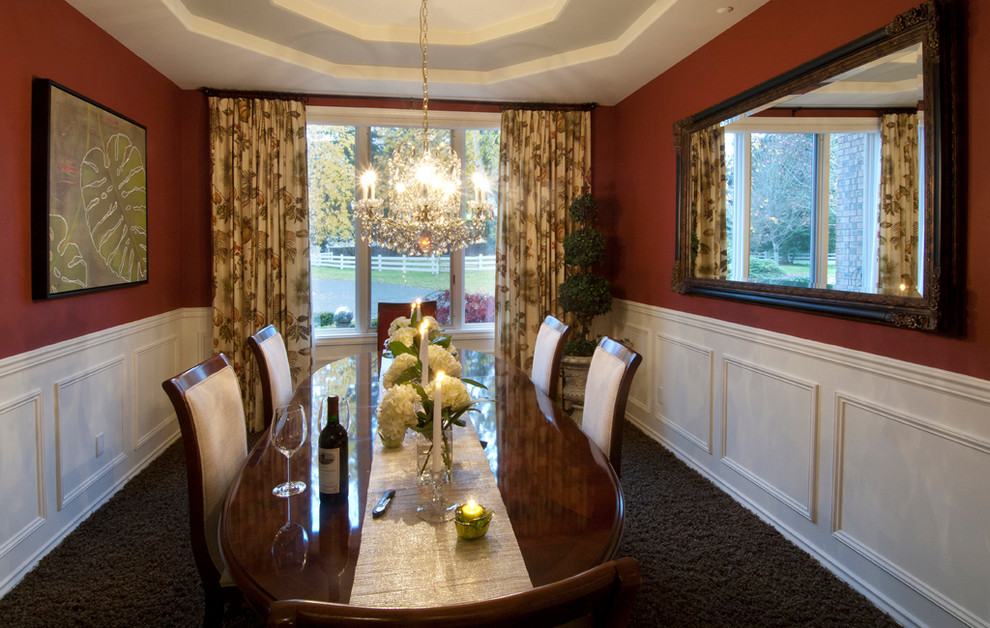 Elegant dining room photo in Seattle
