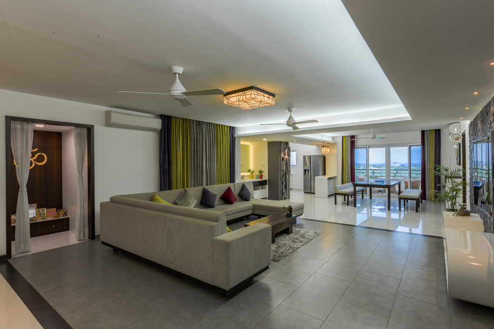 Jayabheri orange county apartment Modern Dining Room Hyderabad
