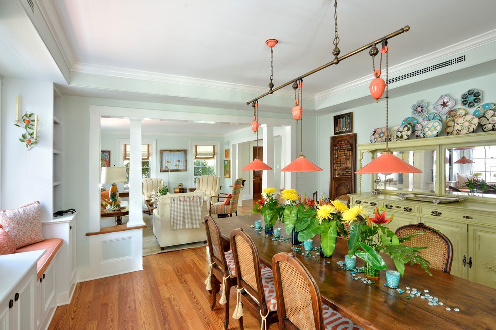 Inspiration for a mid-sized timeless dining room remodel in Miami