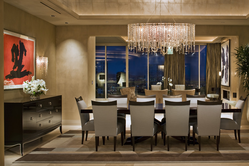 Inspiration for a contemporary dining room in Las Vegas.