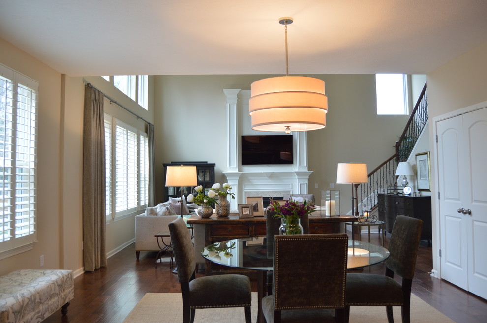 Krystal's Rustic Chic Home Transitional Dining Room Cleveland