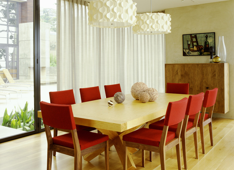 Minimalist dining room photo in Orange County