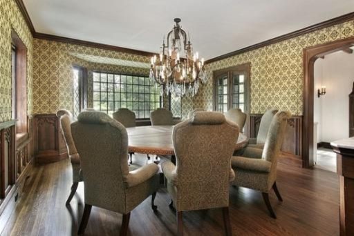 Inspiration for a classic dining room in Orange County.