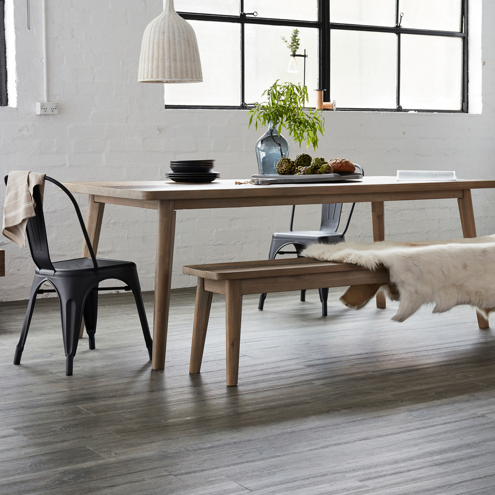 This is an example of a scandi dining room in Melbourne.