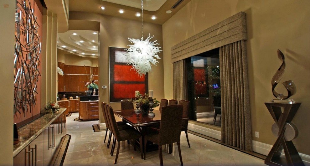 Contemporary dining room in Las Vegas.