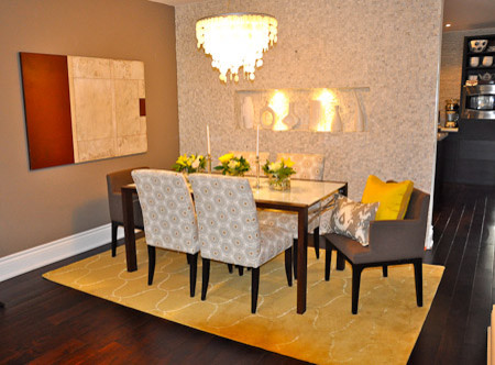 Dining room - eclectic dining room idea in Toronto
