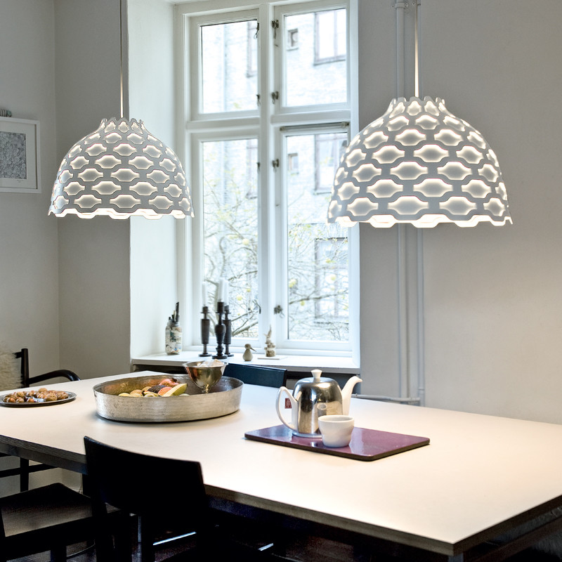 Photo of a scandi dining room in Miami.