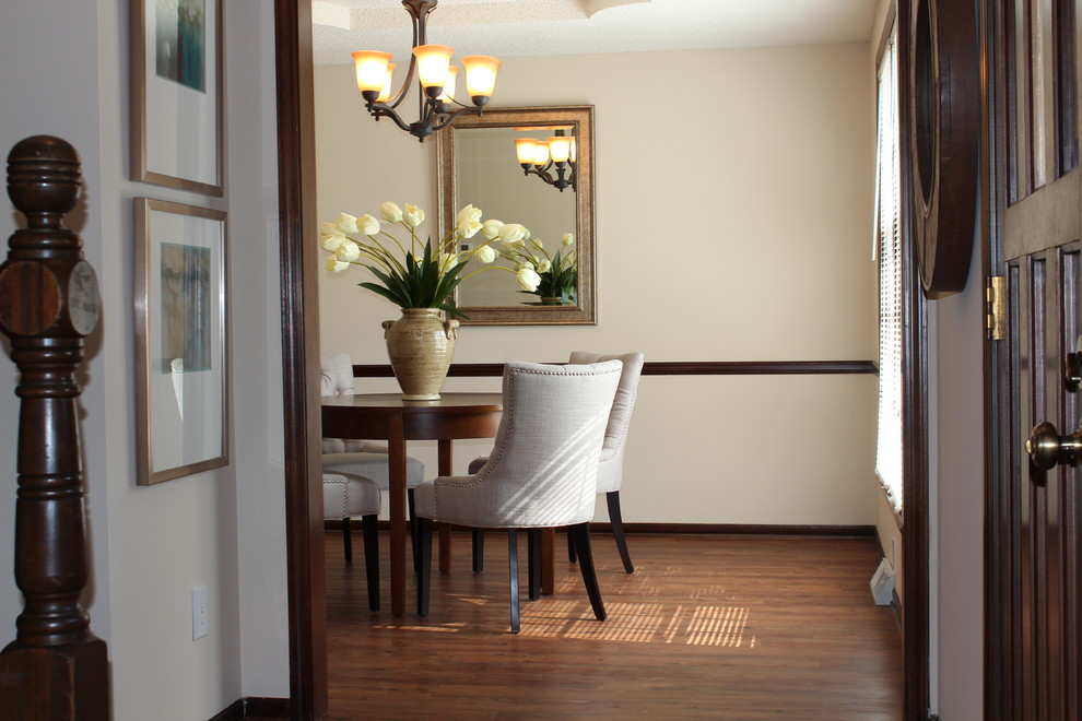 Transitional dining room photo in Kansas City