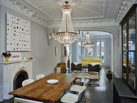 Ornate dining room photo in New York