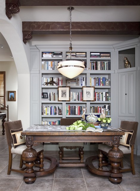 Traditional Dining Room Austin Houzz, Library Of Dining Room