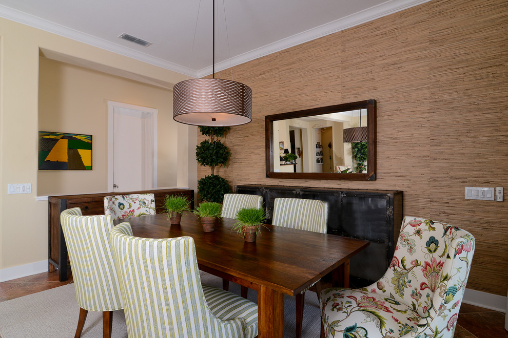 Design ideas for a classic dining room in Sacramento with beige walls.
