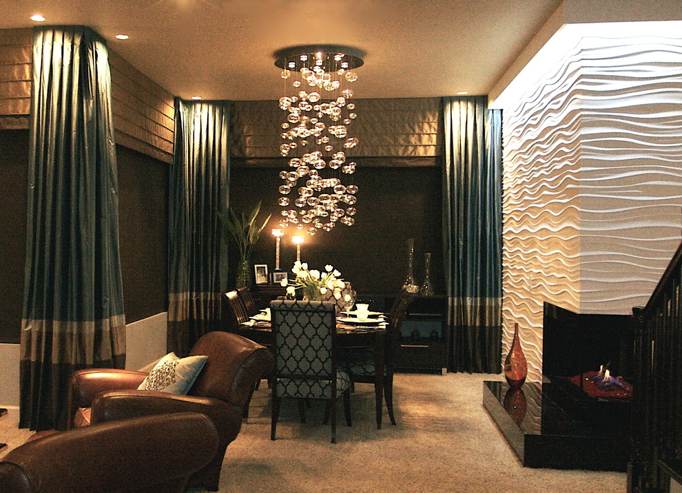 Lighting a Kitchen and Dining room Contemporary Dining Room San