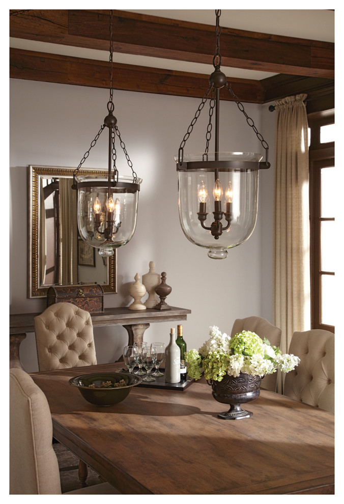 primitive dining room lighting