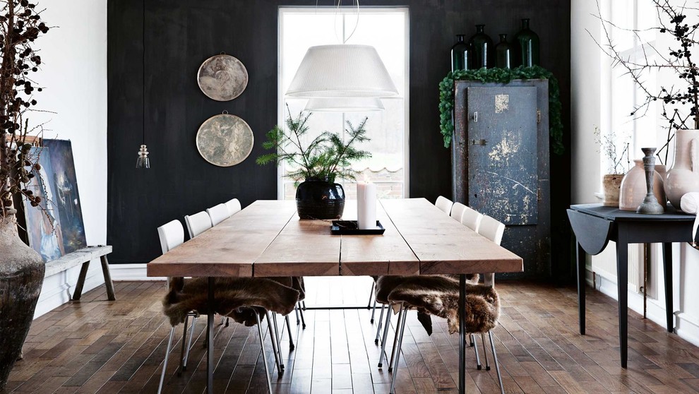 Inspiration for a scandi dining room in Other.