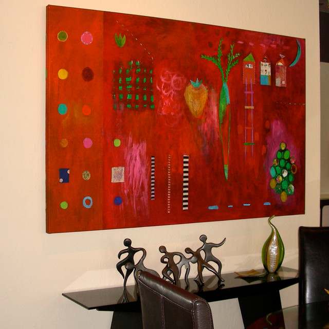 Living with Art in Dining Room Modern Dining Room New York by Smilow + Mathiesen Houzz