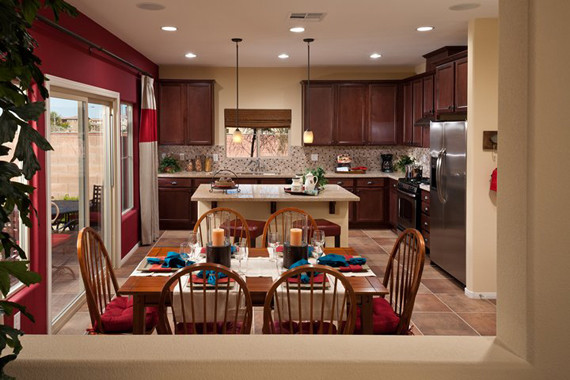 Idée de décoration pour une salle à manger design.
