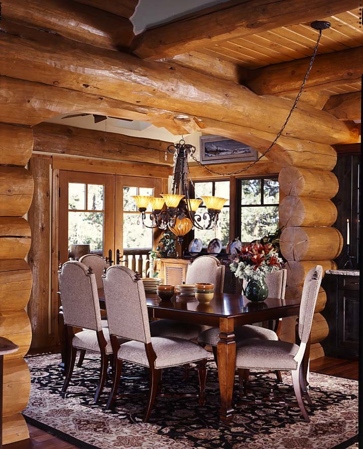 Immagine di una sala da pranzo stile rurale