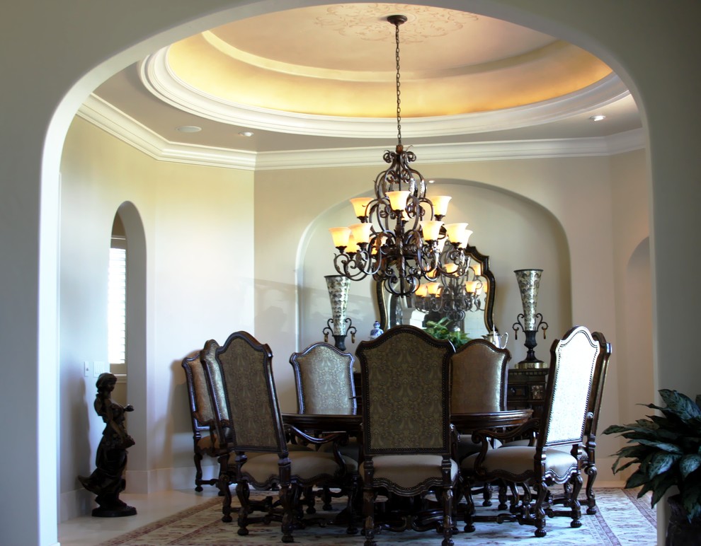 Inspiration for a large timeless kitchen/dining room combo remodel in Dallas
