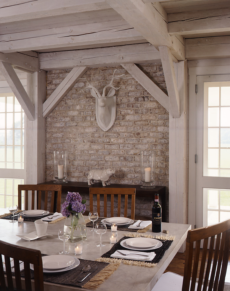 Long Island Retreat Traditional Dining Room New York by South County Post & Beam, Inc
