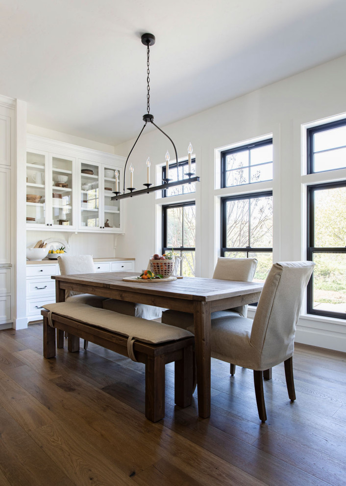 This is an example of a farmhouse dining room in Sacramento.