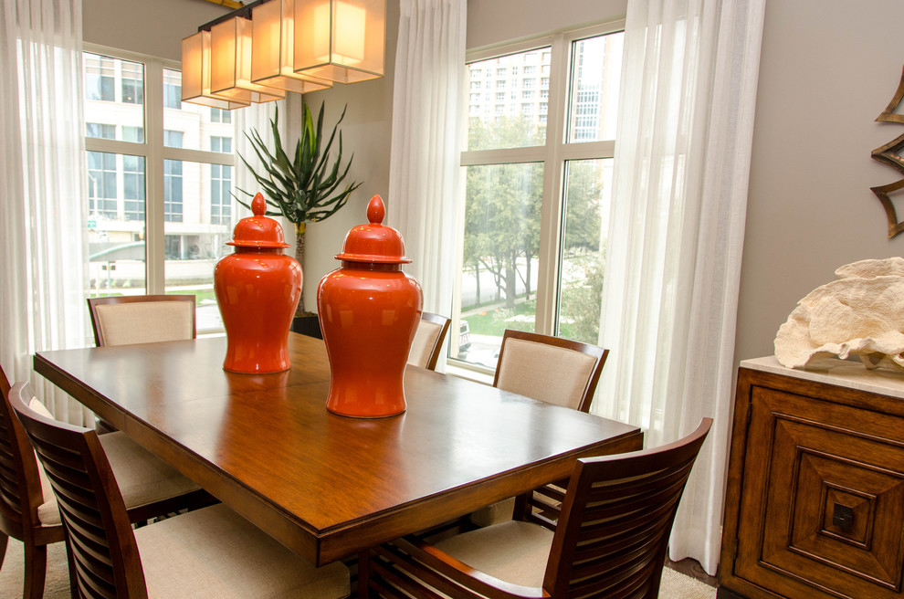 World-inspired dining room in Dallas.