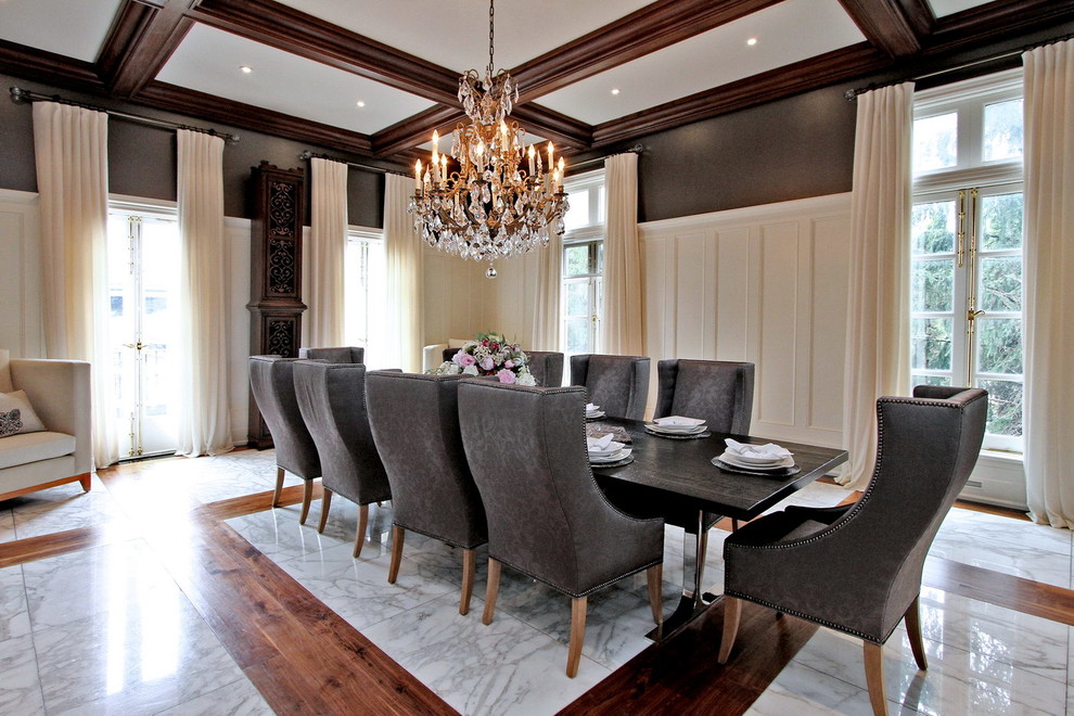 modern mansion dining room