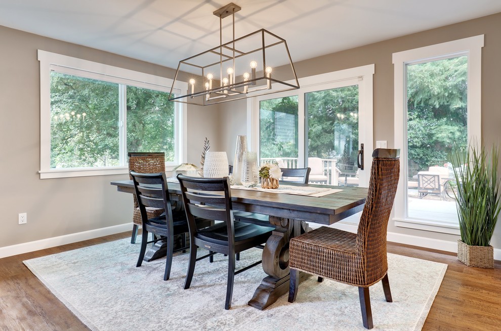 Main Floor Redesign - Transitional - Dining Room - Seattle ...