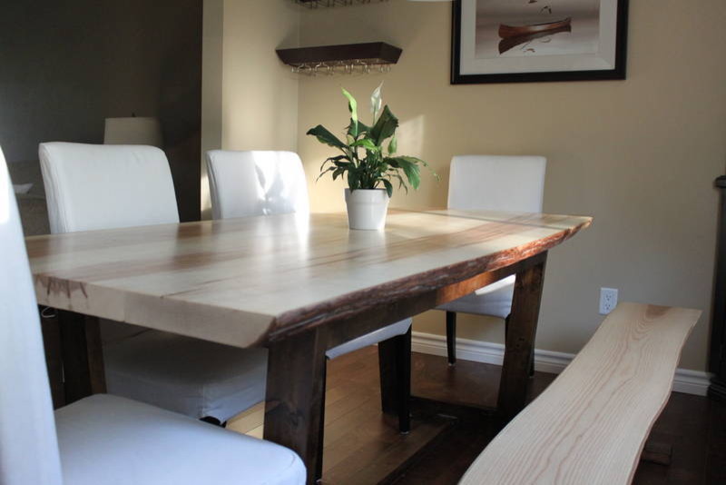 Example of an arts and crafts brown floor dining room design in Toronto with no fireplace