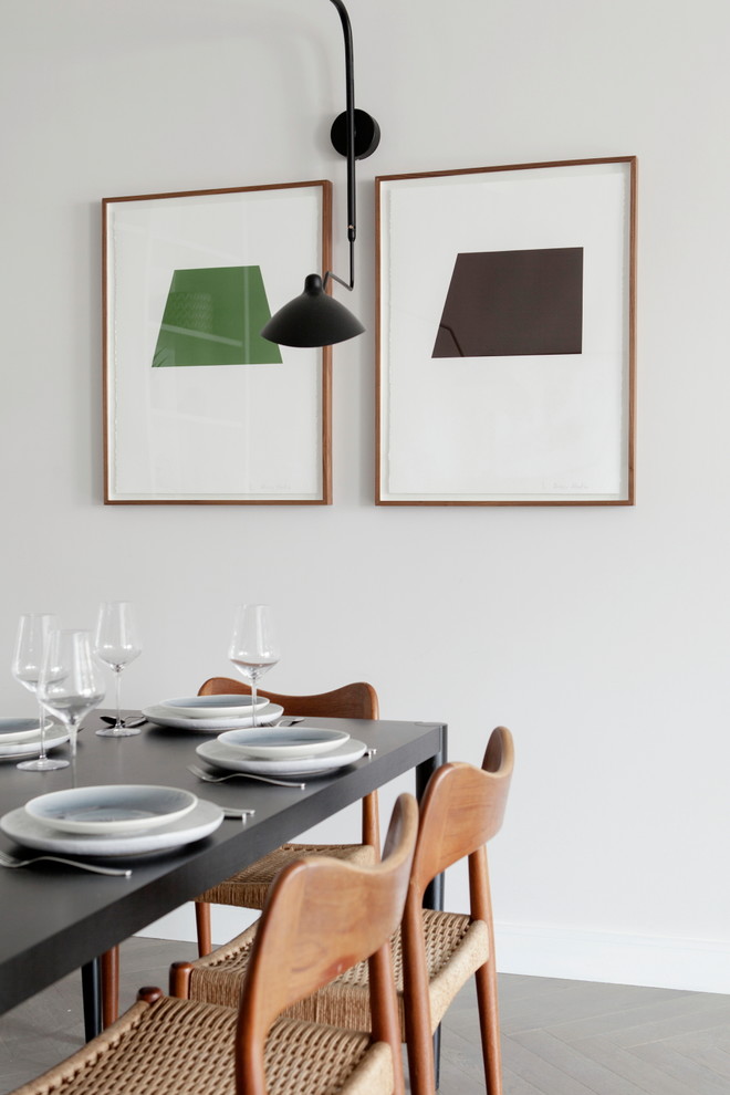 Esempio di una sala da pranzo minimalista