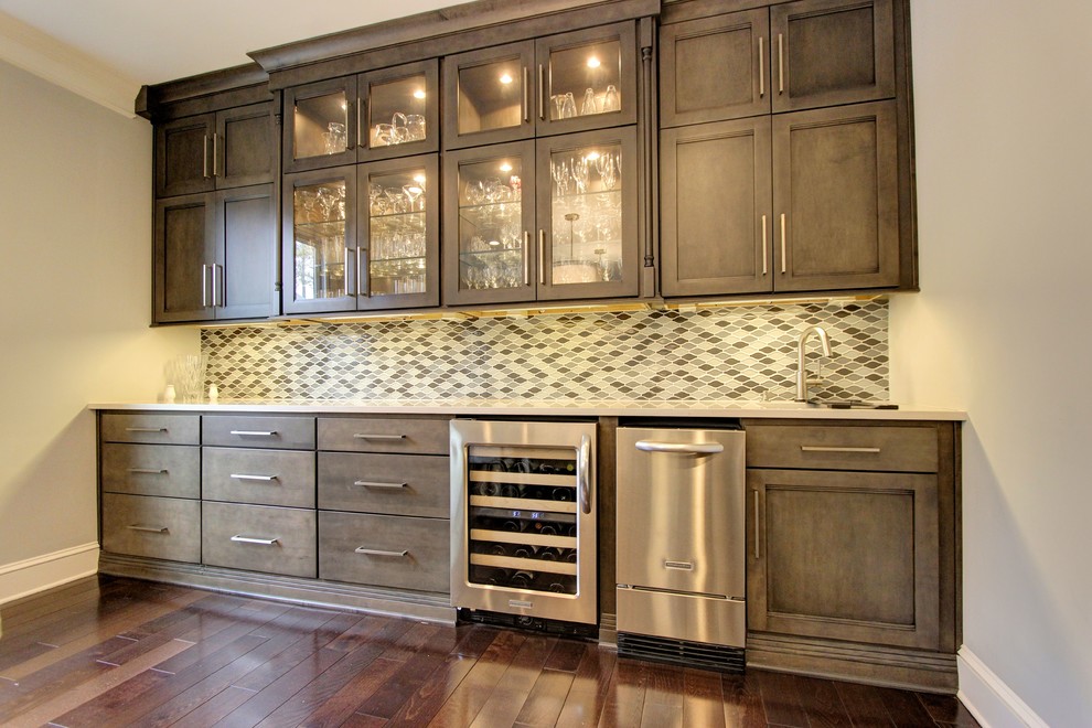 Marietta, GA MultiRoom Renovation Transitional Home Bar Atlanta by Quality Craftsmen
