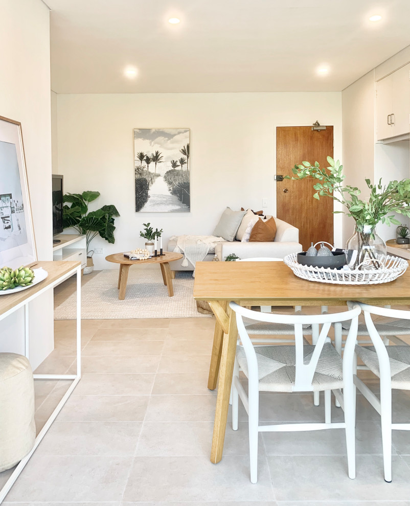Inspiration for a coastal dining room remodel in Sydney