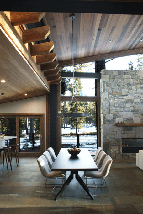 Mountain style dining room photo in San Francisco
