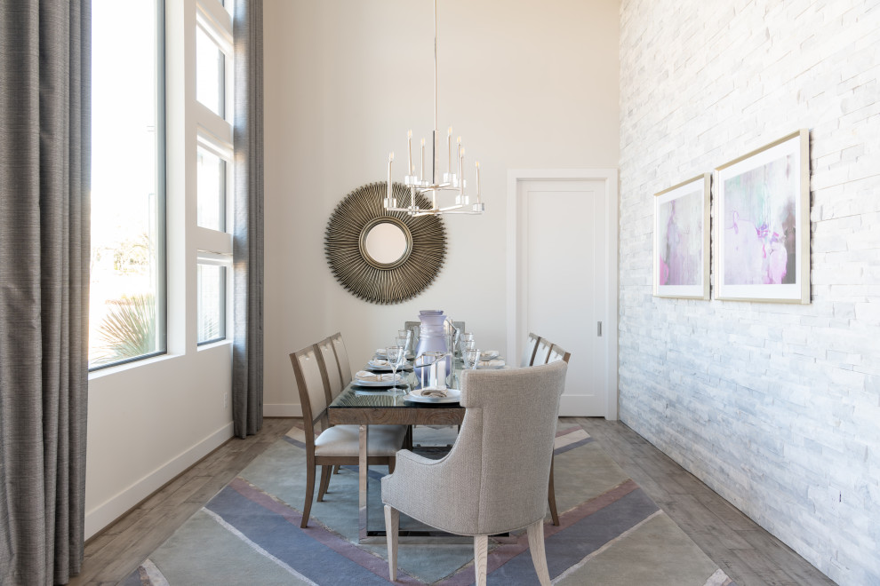 Inspiration for a contemporary dining room in Austin.