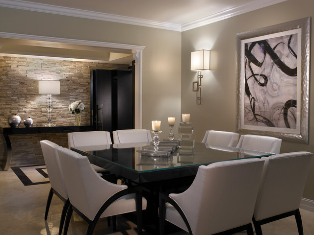 Metropolitan Redefined Manhattan Luxury Apartment - Modern - Dining Room - New York - by Interiors by SBI | Houzz IE