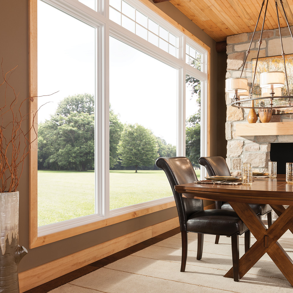 MI Windows and Doors Innovative Products Rustic Dining Room