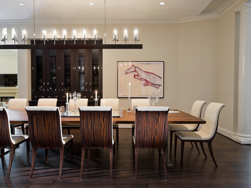 Minimalist dining room photo in Dallas