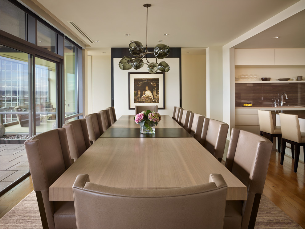 Dining room - contemporary dining room idea in Seattle