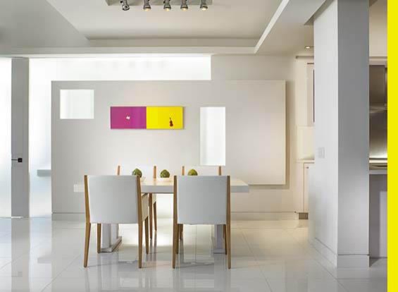 Dining room - contemporary dining room idea in Miami