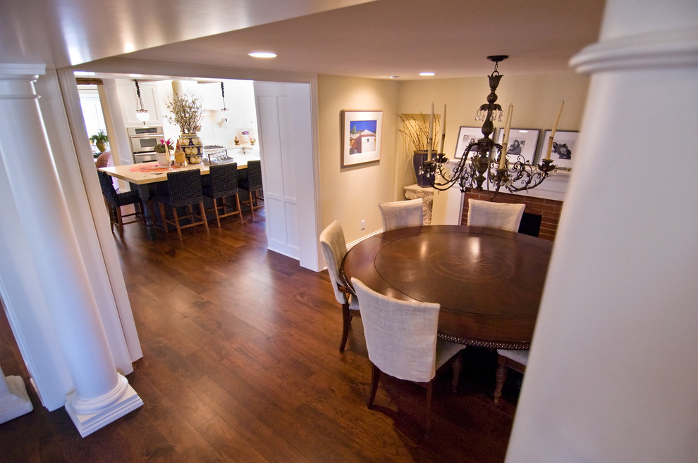 Design ideas for a contemporary dining room in Minneapolis.