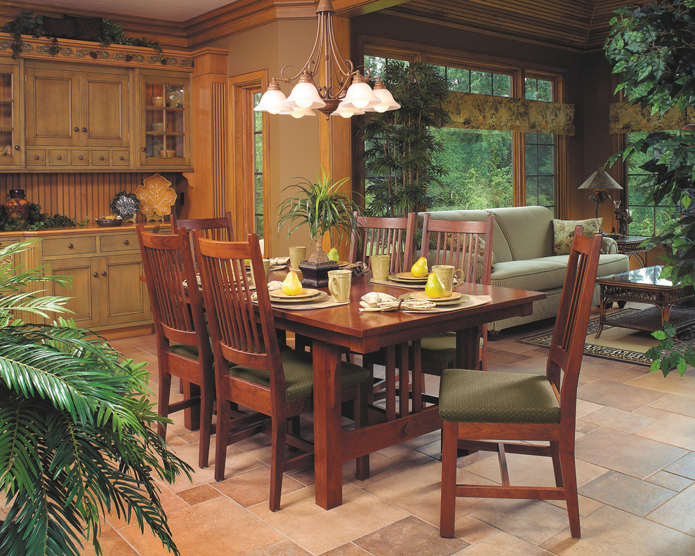 Inspiration for a classic dining room in Cleveland.