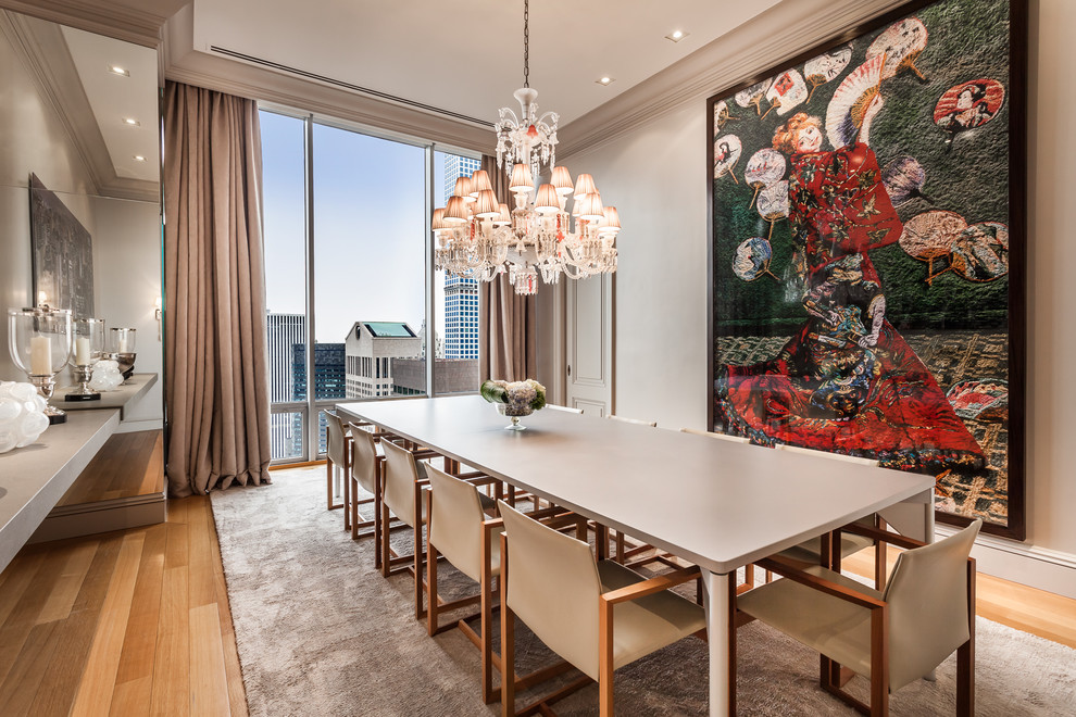 Photo of a traditional dining room in New York.