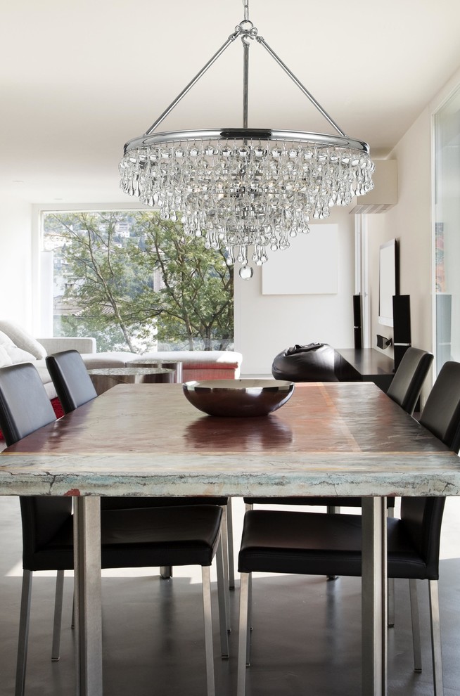 Modern and Soft Contemporary Crystorama Modern Dining Room